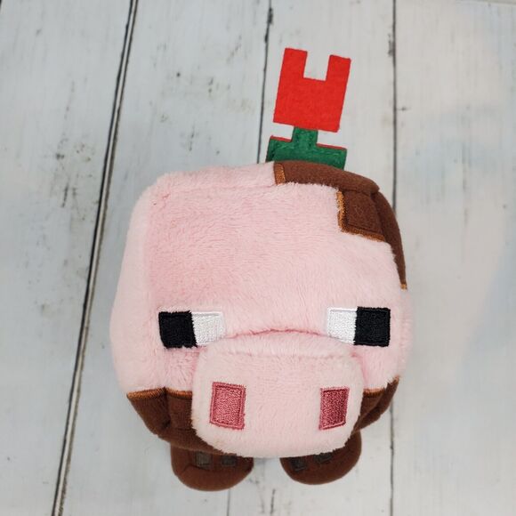 Minecraft Muddy Pig Plush Brown Stuffed Doll Mojang Jinx Toys Happy Explorer - Picture 2 of 9